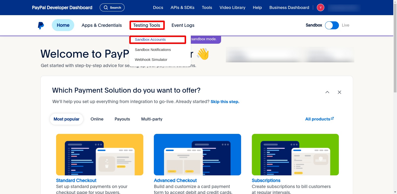 PayPal Business Account - PayPal Payment Mode