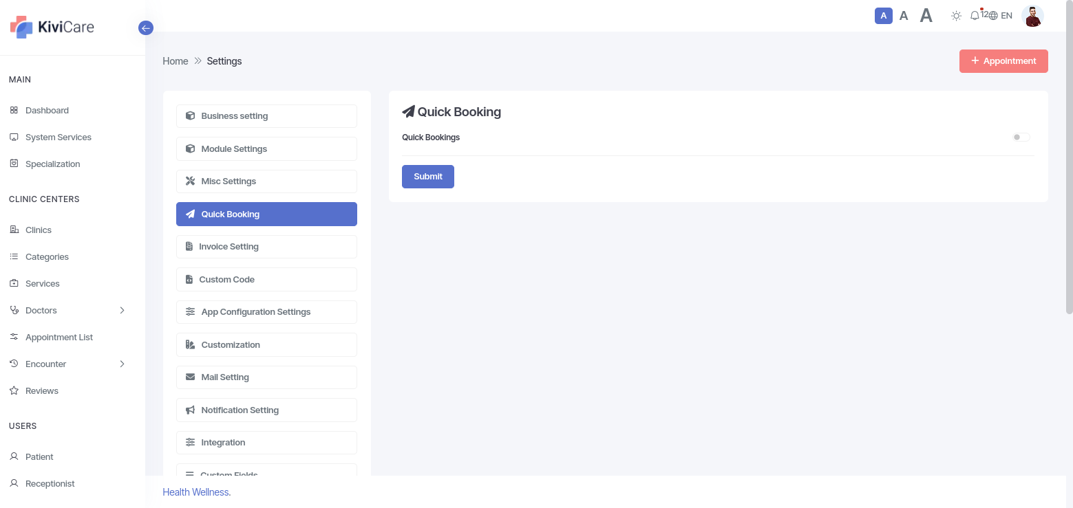 Quick Booking Configurations